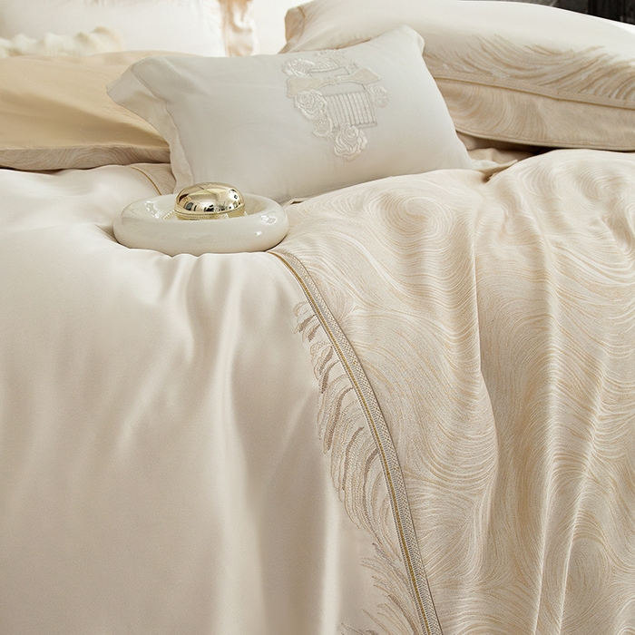 91家纺网 家纺一手货源 找家纺 （总）至爱今生 2025新款色织提花四件套-斯兰顿