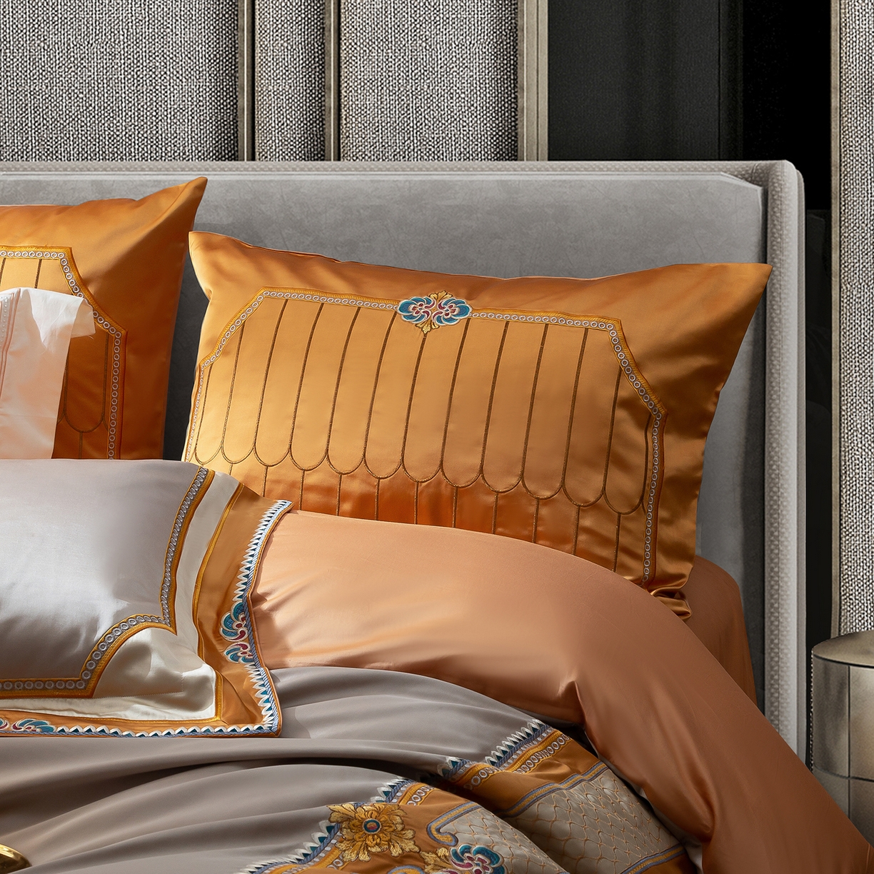 91家纺网 家纺一手货源 找家纺 （总）至爱今生 2025新款色织提花四件套-盛世