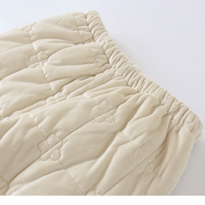 91家纺网 家纺一手货源 找家纺 （总）洛兰沙家居馆 2025新款只代发娃娃领睡衣女冬季珊瑚绒三层夹棉加厚中长款睡袍加裤子家居服套装