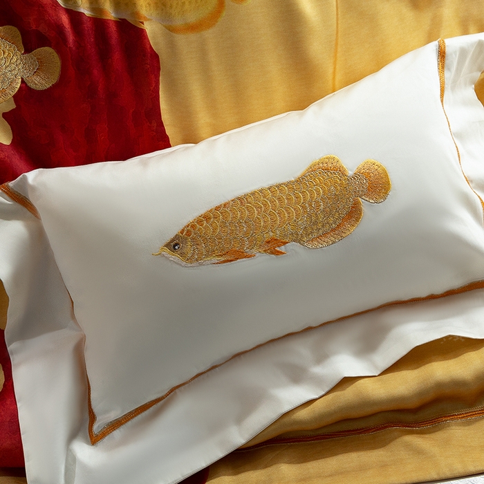 91家纺网 家纺一手货源 找家纺 （总）至爱今生 2025新款色织提花四件套-金玉满堂