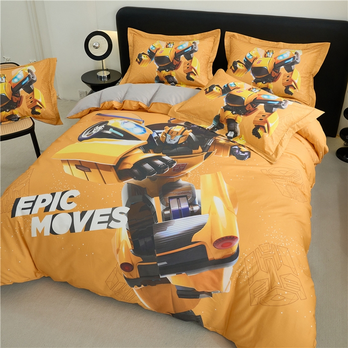 91家纺网 家纺一手货源 找家纺 （总）百利卡通（原迪士尼家纺） 2025新款亲肤舒适变形金刚数码印花全棉纯棉三四件套