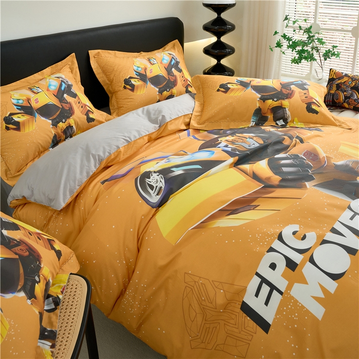 91家纺网 家纺一手货源 找家纺 （总）百利卡通（原迪士尼家纺） 2025新款亲肤舒适变形金刚数码印花全棉纯棉三四件套