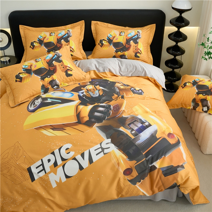 91家纺网 家纺一手货源 找家纺 （总）百利卡通（原迪士尼家纺） 2025新款亲肤舒适变形金刚数码印花全棉纯棉三四件套