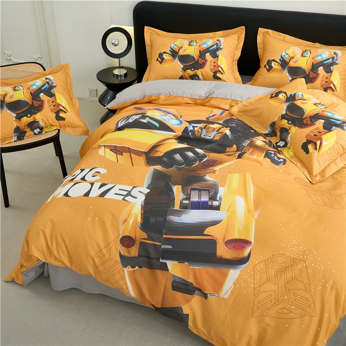 91家纺网 家纺一手货源 找家纺 （总）百利卡通（原迪士尼家纺） 2025新款亲肤舒适变形金刚数码印花全棉纯棉三四件套