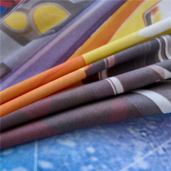 91家纺网 家纺一手货源 找家纺 百利卡通（原迪士尼家纺） 2025新款亲肤舒适变形金刚数码印花全棉纯棉三四件套 擎天柱-星空