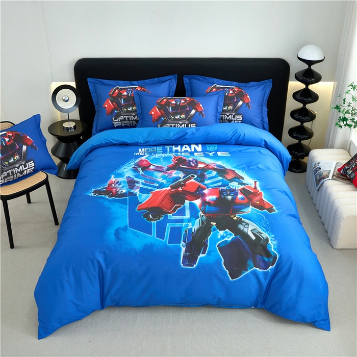 百利卡通（原迪士尼家纺） 2025新款亲肤舒适变形金刚数码印花全棉纯棉三四件套 擎天柱-变形