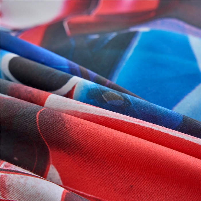 91家纺网 家纺一手货源 找家纺 百利卡通（原迪士尼家纺） 2025新款亲肤舒适变形金刚数码印花全棉纯棉三四件套 擎天柱-变形