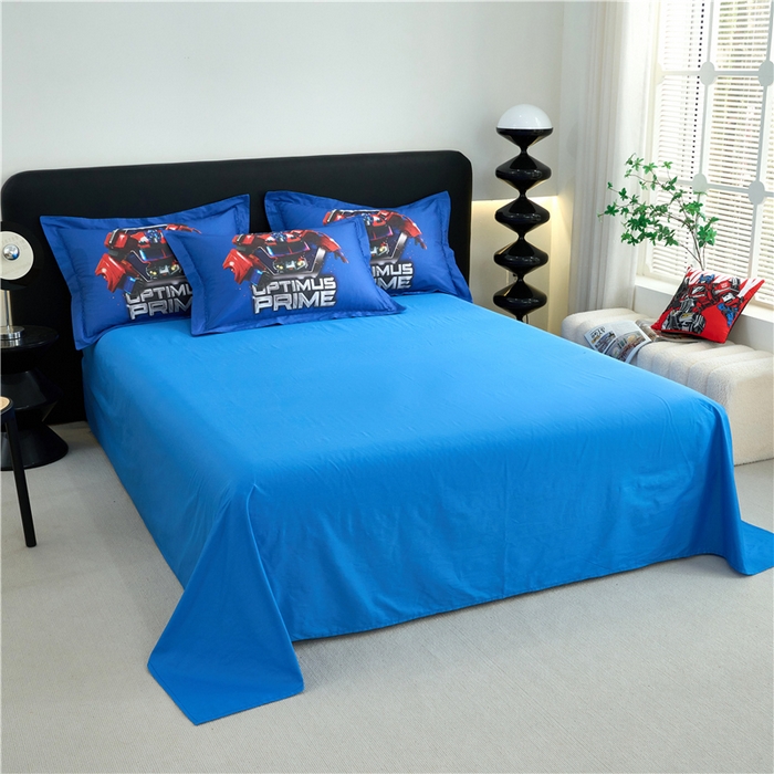 91家纺网 家纺一手货源 找家纺 百利卡通（原迪士尼家纺） 2025新款亲肤舒适变形金刚数码印花全棉纯棉三四件套 擎天柱-变形