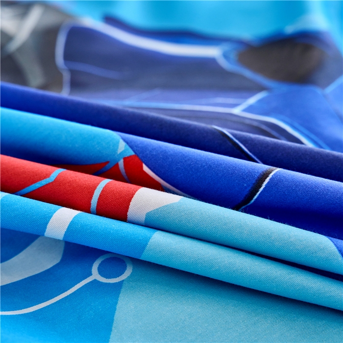 91家纺网 家纺一手货源 找家纺 百利卡通（原迪士尼家纺） 2025新款亲肤舒适变形金刚数码印花全棉纯棉三四件套 擎天柱-大杀臂