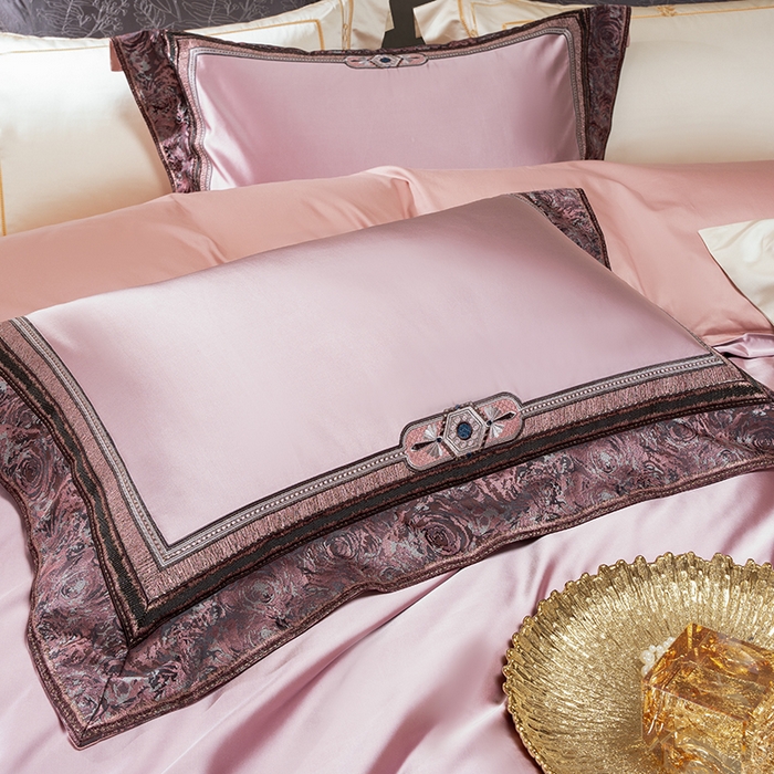 91家纺网 家纺一手货源 找家纺 （总）至爱今生 2025新款色织提花四件套-爱尔兰城堡