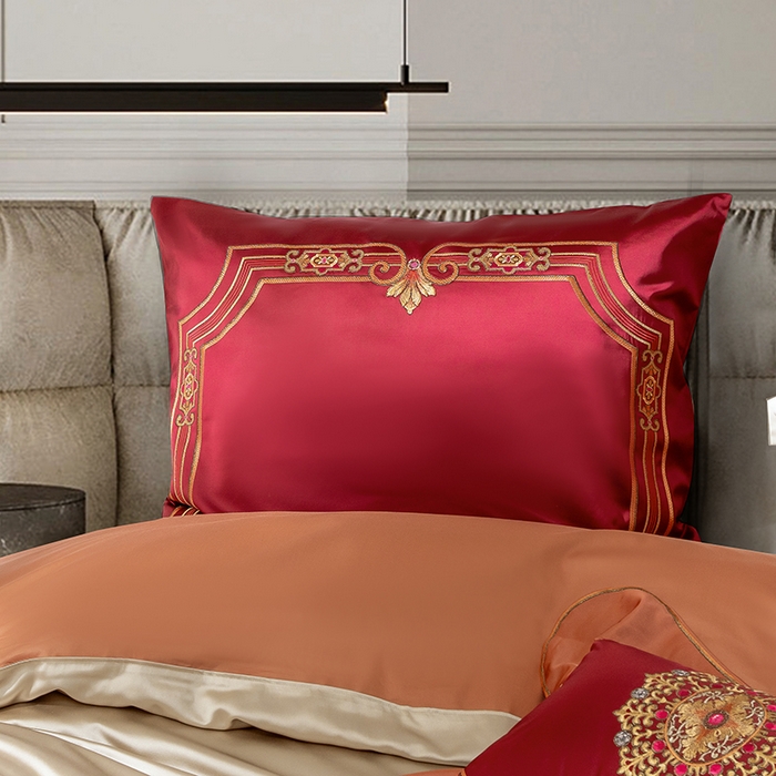 91家纺网 家纺一手货源 找家纺 （总）至爱今生 2025新款色值提花四件套-安吉莉娜