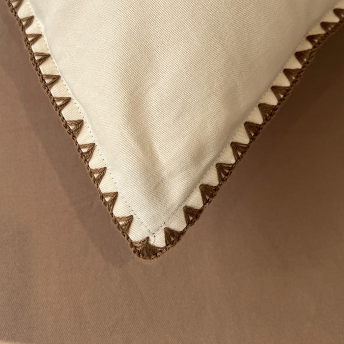 91家纺网 家纺一手货源 找家纺 （总）棉生活家纺 2025新款简约北欧风全棉纯棉磨毛贝壳边四件套