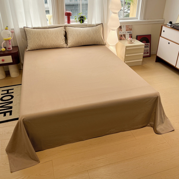 91家纺网 家纺一手货源 找家纺 棉生活家纺 2025新款简约北欧风全棉纯棉磨毛贝壳边四件套 追影