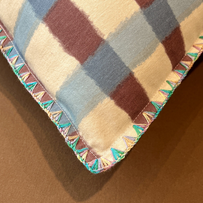 91家纺网 家纺一手货源 找家纺 棉生活家纺 2025新款简约北欧风全棉纯棉磨毛贝壳边四件套 弗洛伦萨