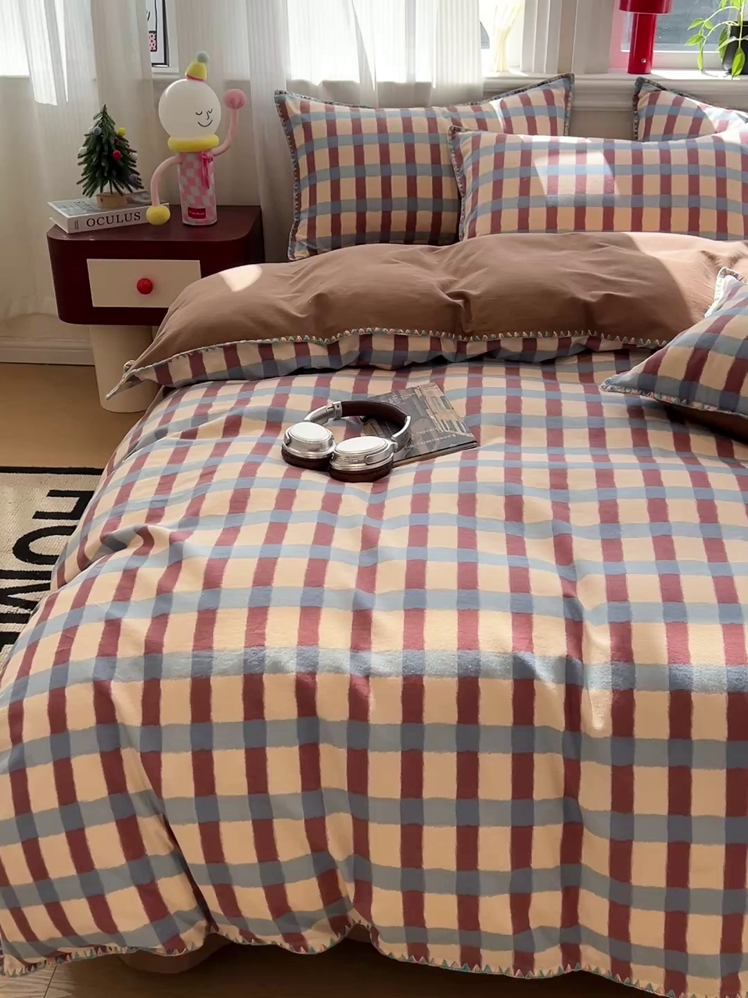 91家纺网 家纺一手货源 找家纺 棉生活家纺 2025新款简约北欧风全棉纯棉磨毛贝壳边四件套 弗洛伦萨