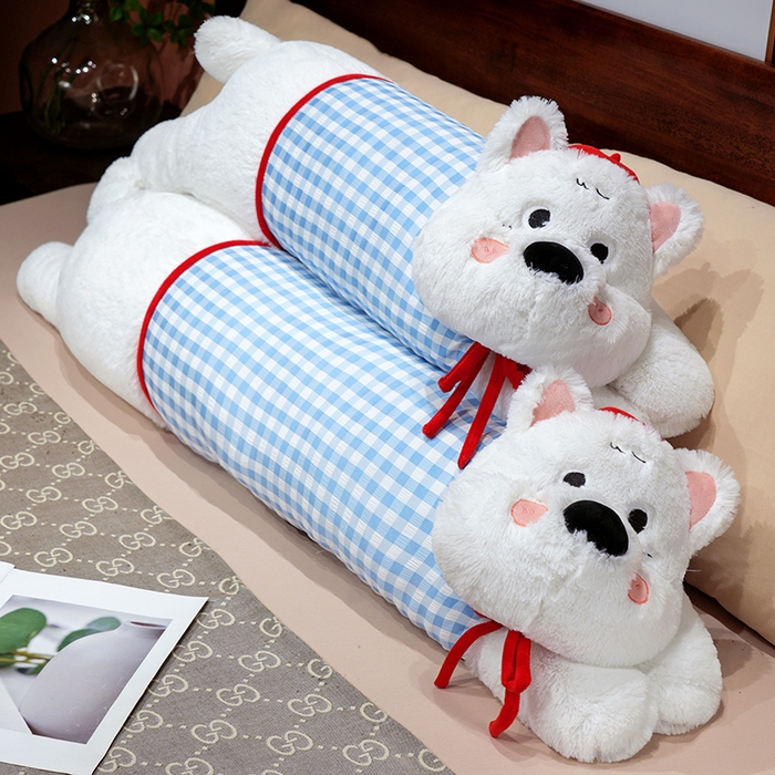 91家纺网 家纺一手货源 找家纺 （总）仟亿莱 2025新款萌萌西高地长条睡觉抱枕