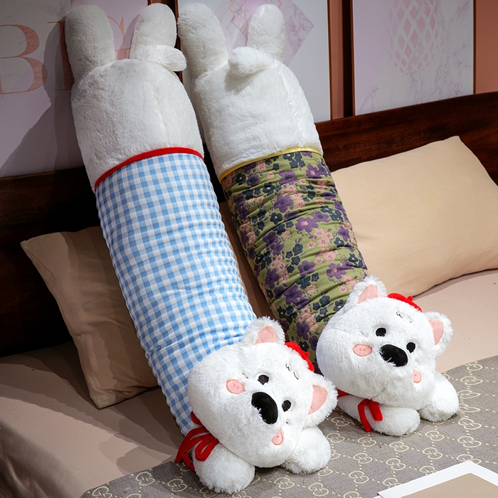 91家纺网 家纺一手货源 找家纺 （总）仟亿莱 2025新款萌萌西高地长条睡觉抱枕