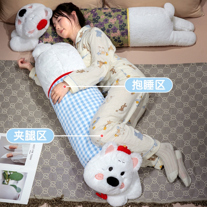 91家纺网 家纺一手货源 找家纺 （总）仟亿莱 2025新款萌萌西高地长条睡觉抱枕