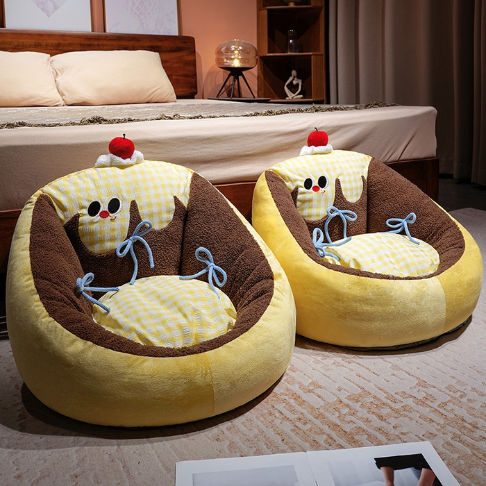 91家纺网 家纺一手货源 找家纺 （总）仟亿莱 2025新款大眼布丁半包围蒲团坐垫