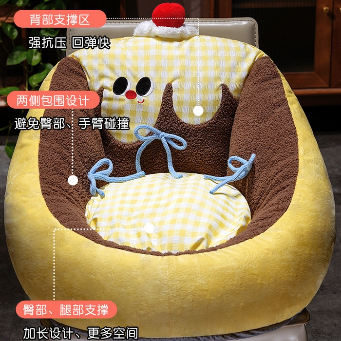 91家纺网 家纺一手货源 找家纺 （总）仟亿莱 2025新款大眼布丁半包围蒲团坐垫