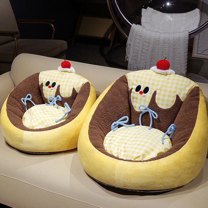 91家纺网 家纺一手货源 找家纺 （总）仟亿莱 2025新款大眼布丁半包围蒲团坐垫