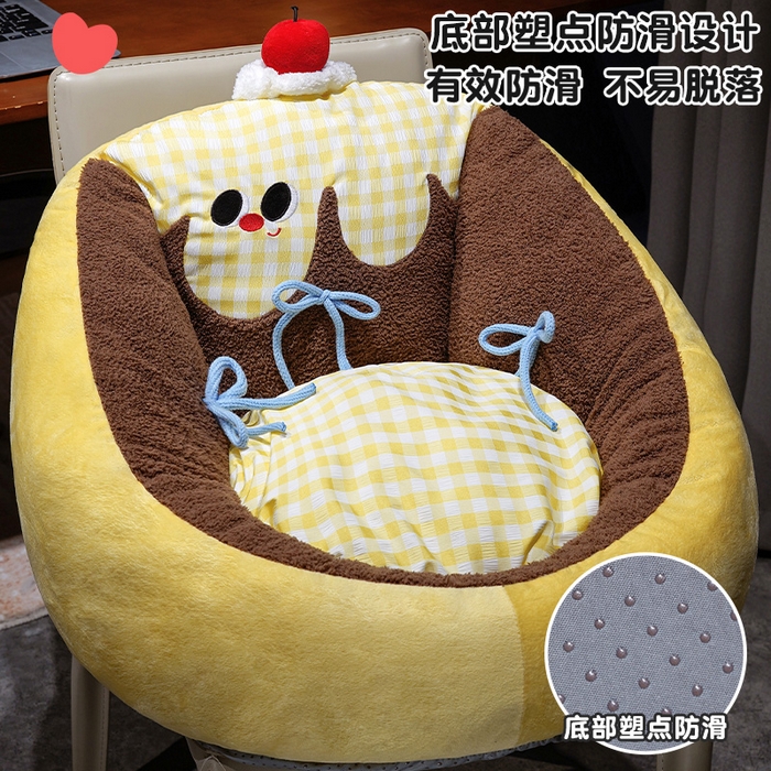 91家纺网 家纺一手货源 找家纺 （总）仟亿莱 2025新款大眼布丁半包围蒲团坐垫