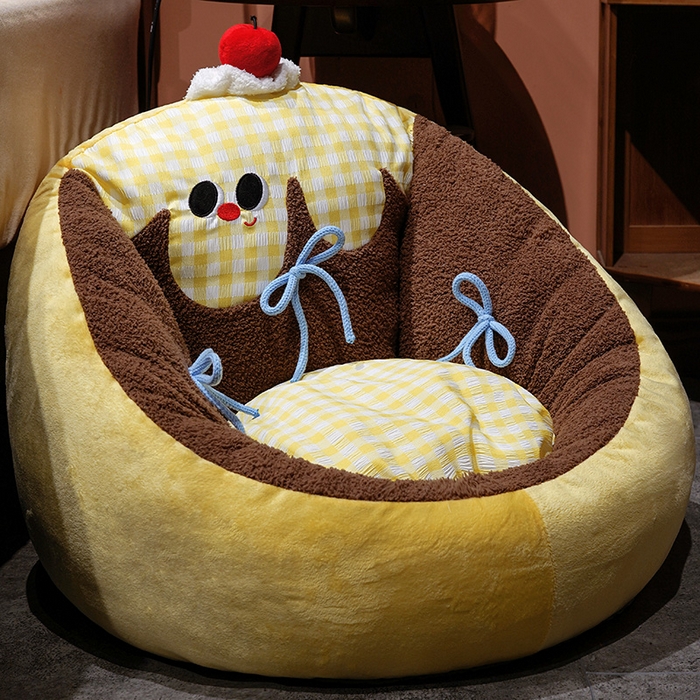 91家纺网 家纺一手货源 找家纺 （总）仟亿莱 2025新款大眼布丁半包围蒲团坐垫