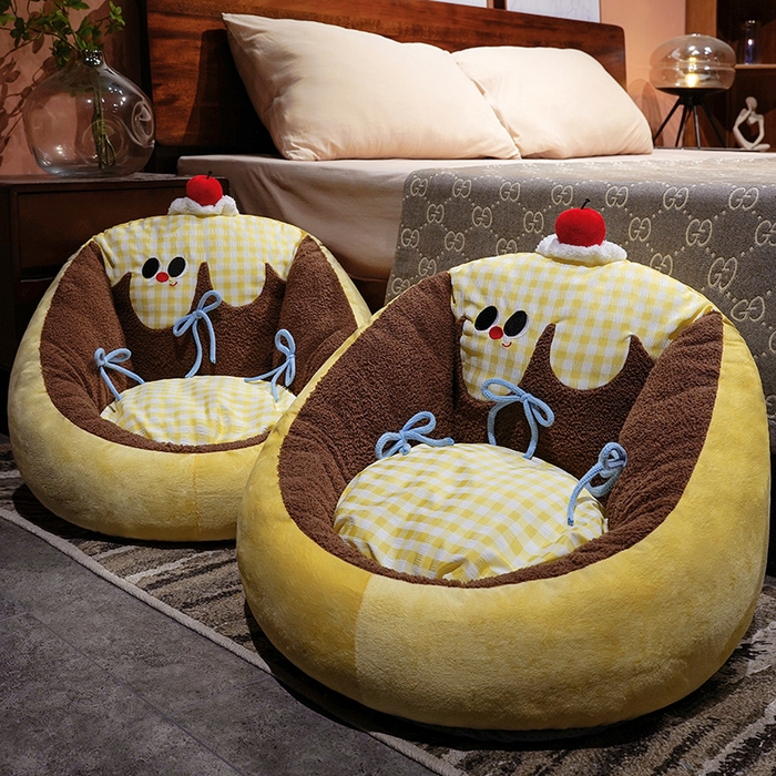 91家纺网 家纺一手货源 找家纺 （总）仟亿莱 2025新款大眼布丁半包围蒲团坐垫