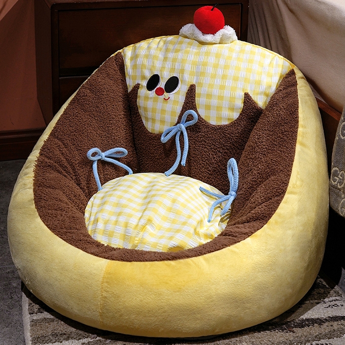 91家纺网 家纺一手货源 找家纺 （总）仟亿莱 2025新款大眼布丁半包围蒲团坐垫