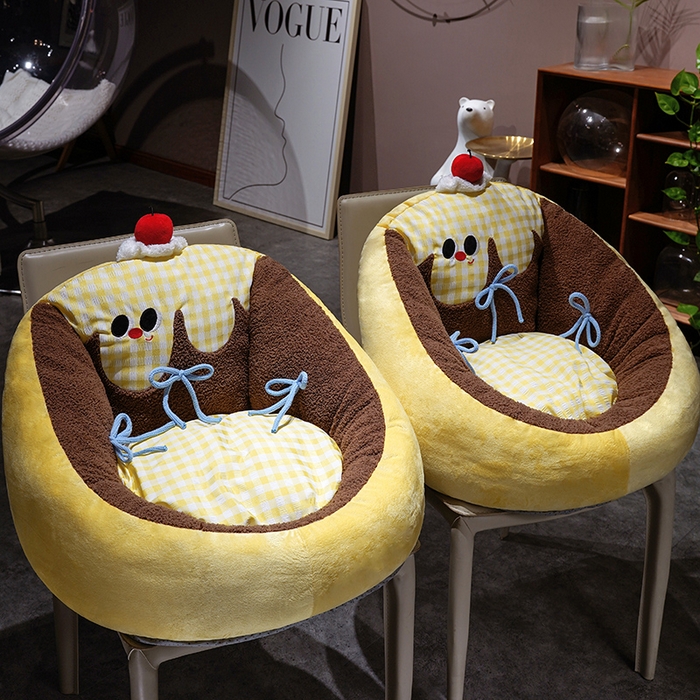 91家纺网 家纺一手货源 找家纺 （总）仟亿莱 2025新款大眼布丁半包围蒲团坐垫