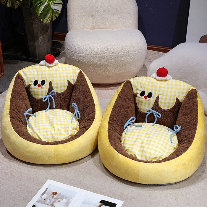 91家纺网 家纺一手货源 找家纺 （总）仟亿莱 2025新款大眼布丁半包围蒲团坐垫