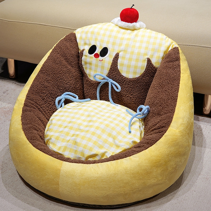 91家纺网 家纺一手货源 找家纺 （总）仟亿莱 2025新款大眼布丁半包围蒲团坐垫