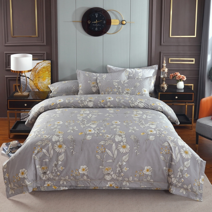 91家纺网 家纺一手货源 找家纺 （总）OL家纺 2025新款13376全棉印花床盖四件套