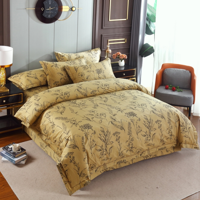 91家纺网 家纺一手货源 找家纺 （总）OL家纺 2025新款13376全棉印花床盖四件套