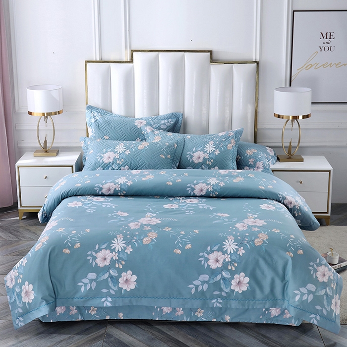 91家纺网 家纺一手货源 找家纺 （总）OL家纺 2025新款13376全棉印花床盖四件套