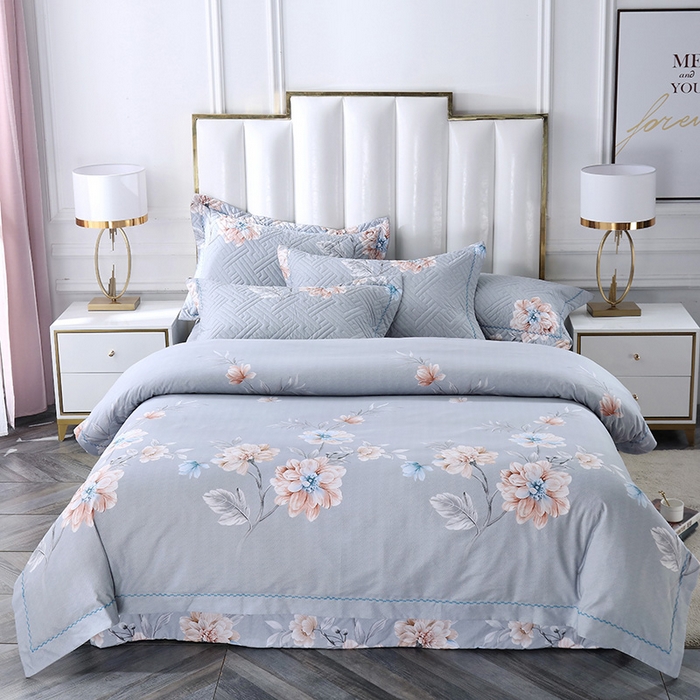 91家纺网 家纺一手货源 找家纺 （总）OL家纺 2025新款13376全棉印花床盖四件套