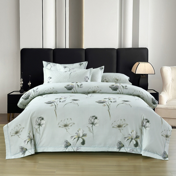 91家纺网 家纺一手货源 找家纺 （总）OL家纺 2025新款13376全棉印花床盖四件套