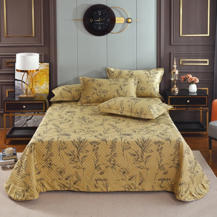 91家纺网 家纺一手货源 找家纺 （总）OL家纺 2025新款13376全棉印花床盖四件套