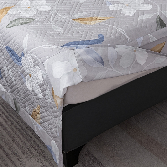 91家纺网 家纺一手货源 找家纺 OL家纺 2025新款13376全棉印花床盖四件套 丽斐