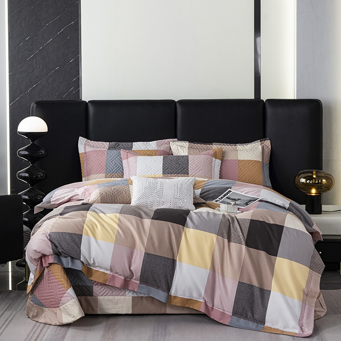 91家纺网 家纺一手货源 找家纺 （总）OL家纺 2025新款13376全棉印花床盖四件套