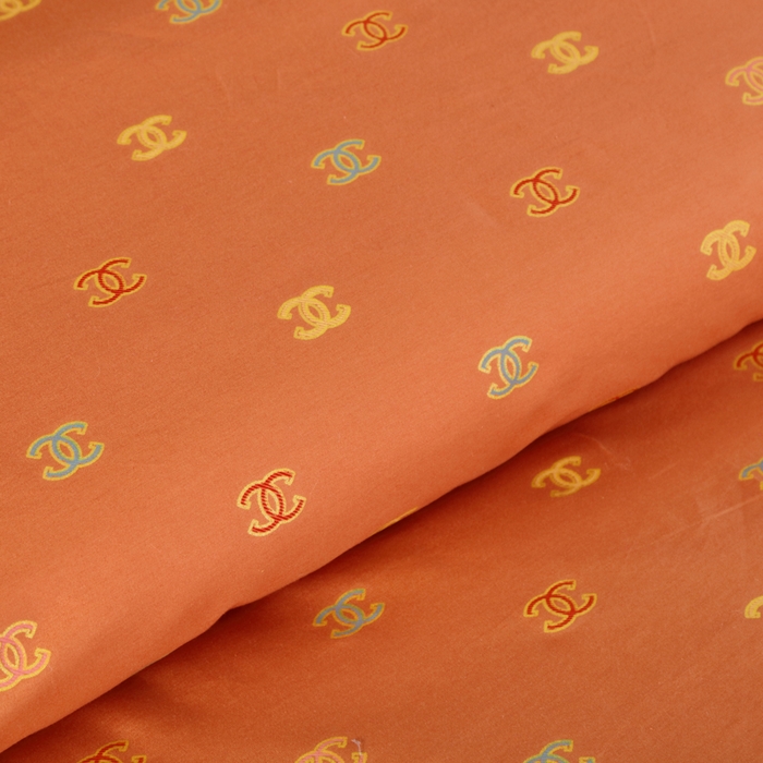 91家纺网 家纺一手货源 找家纺 OL家纺 2025新款13376全棉印花床盖四件套 欧风丽影-橙黄