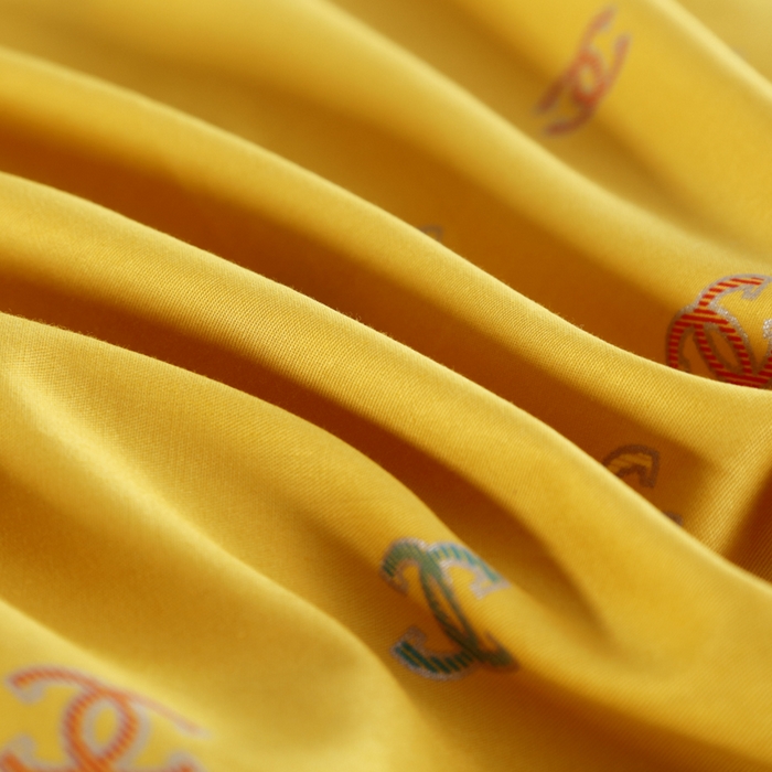 91家纺网 家纺一手货源 找家纺 OL家纺 2025新款13376全棉印花床盖四件套 欧风丽影-黄