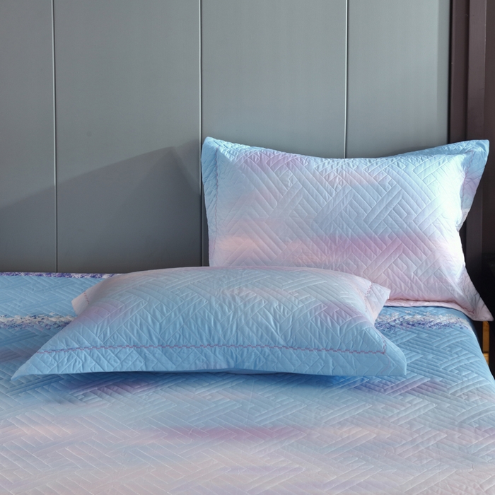 91家纺网 家纺一手货源 找家纺 OL家纺 2025新款13376全棉印花床盖四件套 普罗旺斯