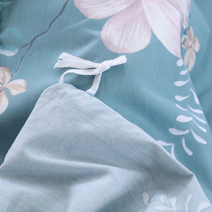 91家纺网 家纺一手货源 找家纺 OL家纺 2025新款13376全棉印花床盖四件套 春晓-兰