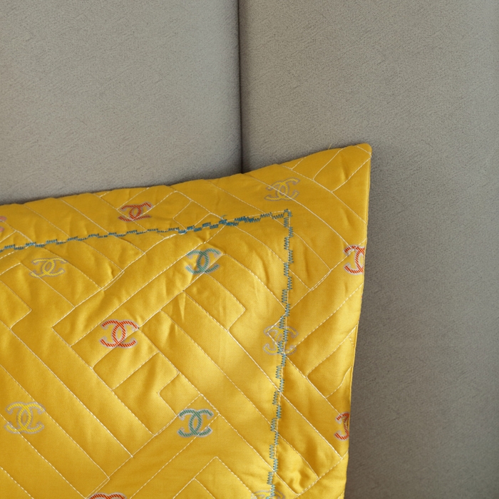 91家纺网 家纺一手货源 找家纺 OL家纺 2025新款13376全棉印花床盖四件套 欧风丽影-黄