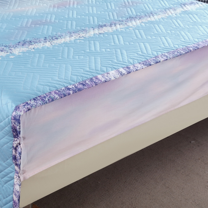 91家纺网 家纺一手货源 找家纺 OL家纺 2025新款13376全棉印花床盖四件套 普罗旺斯