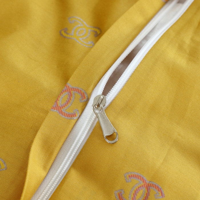 91家纺网 家纺一手货源 找家纺 OL家纺 2025新款13376全棉印花床盖四件套 欧风丽影-黄