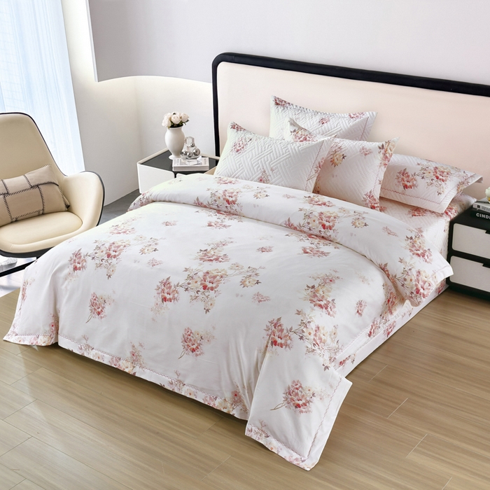 91家纺网 家纺一手货源 找家纺 OL家纺 2025新款13376全棉印花床盖四件套 舜华