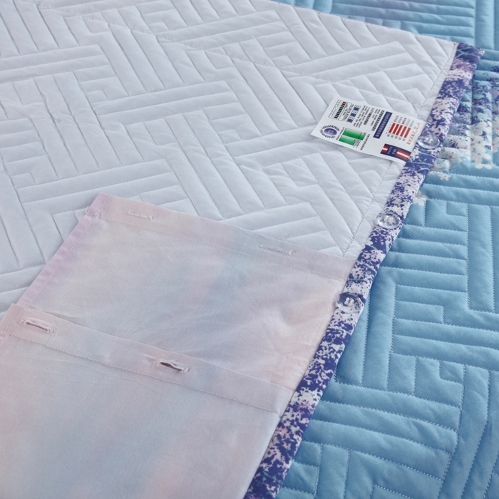 91家纺网 家纺一手货源 找家纺 OL家纺 2025新款13376全棉印花床盖四件套 普罗旺斯