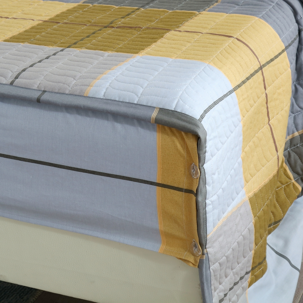 91家纺网 家纺一手货源 找家纺 OL家纺 2025新款13376全棉印花床盖四件套 时光映画